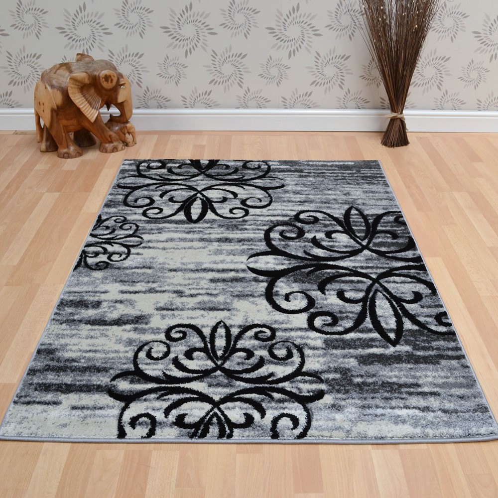 Vogue Medallion Rugs VG36 in Grey